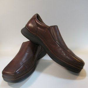 Men's NUNN BUSH Brown Leather Shoes sz 9.5 Comfort
